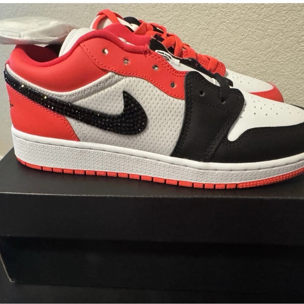 Size 8 Custom with Swarovski Crystals